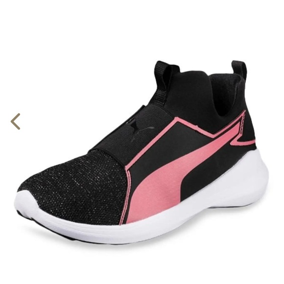 BRAND NEW girl youth puma rebel mid gleam slip on shoes size 5Y - Picture 2 of 7